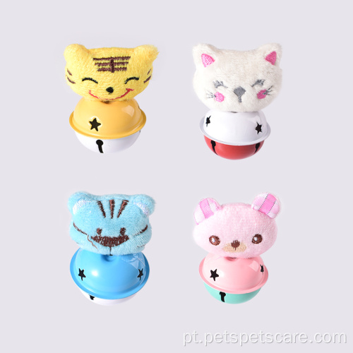 Formato de animal com sino para brinquedo de tocar gato